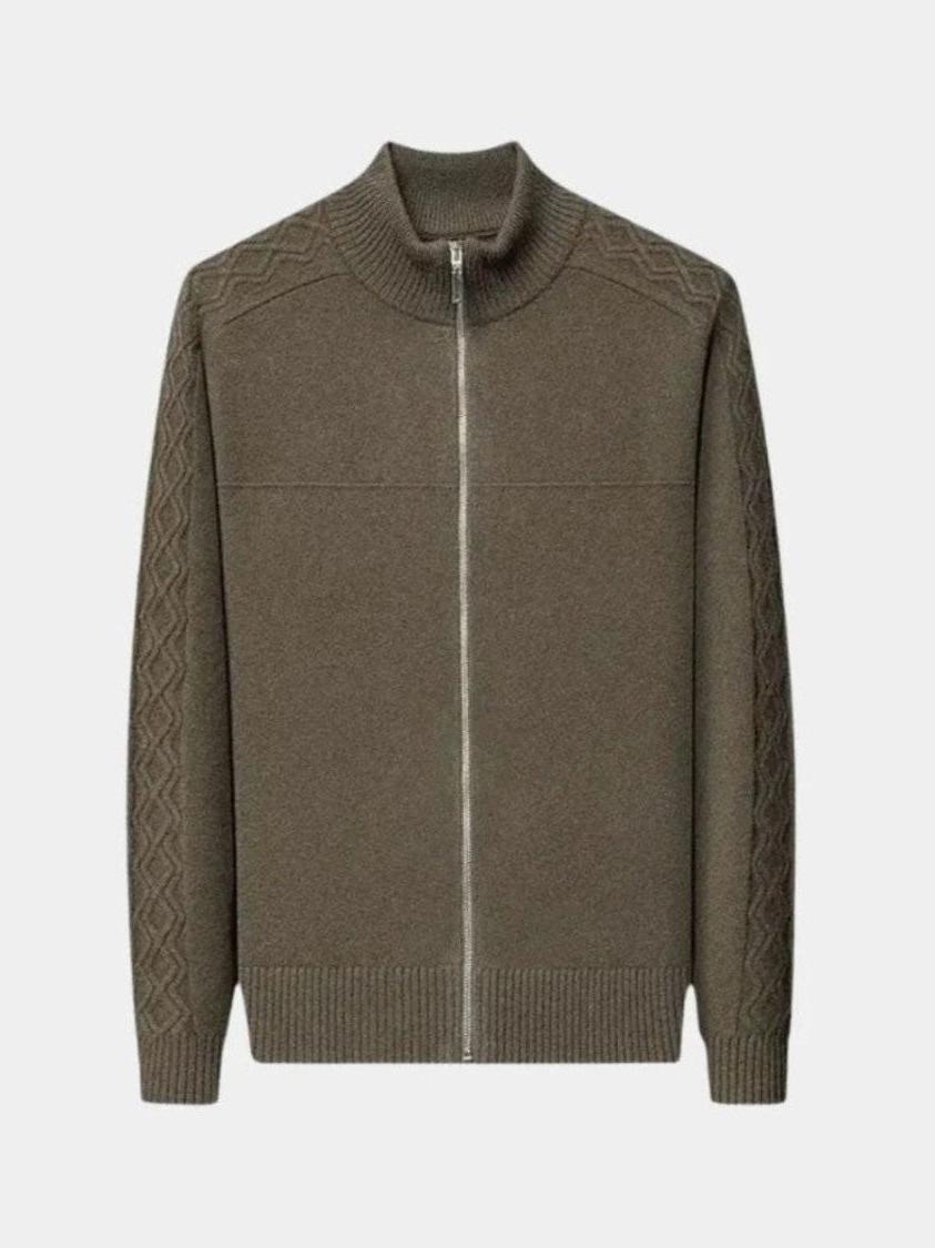 Magnus | Cashmere Trøje med Lynlås