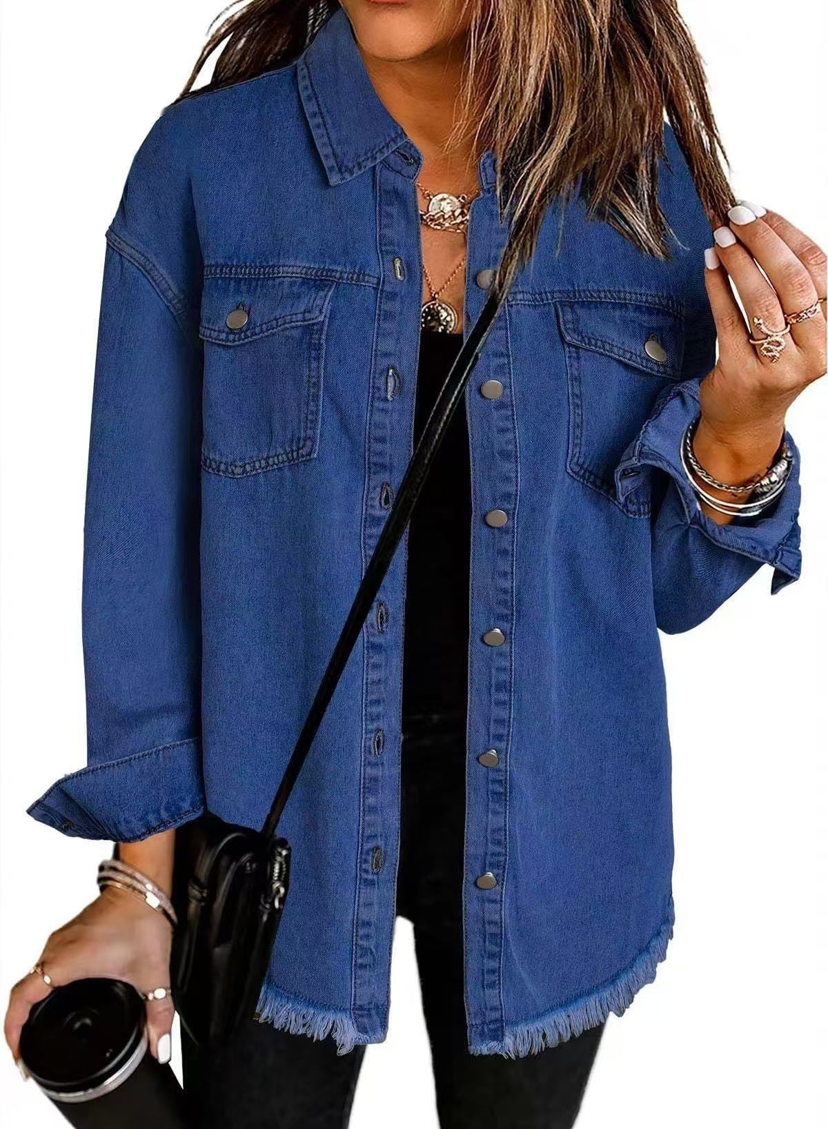 Karla | Tidløs Denim Skjortejakke