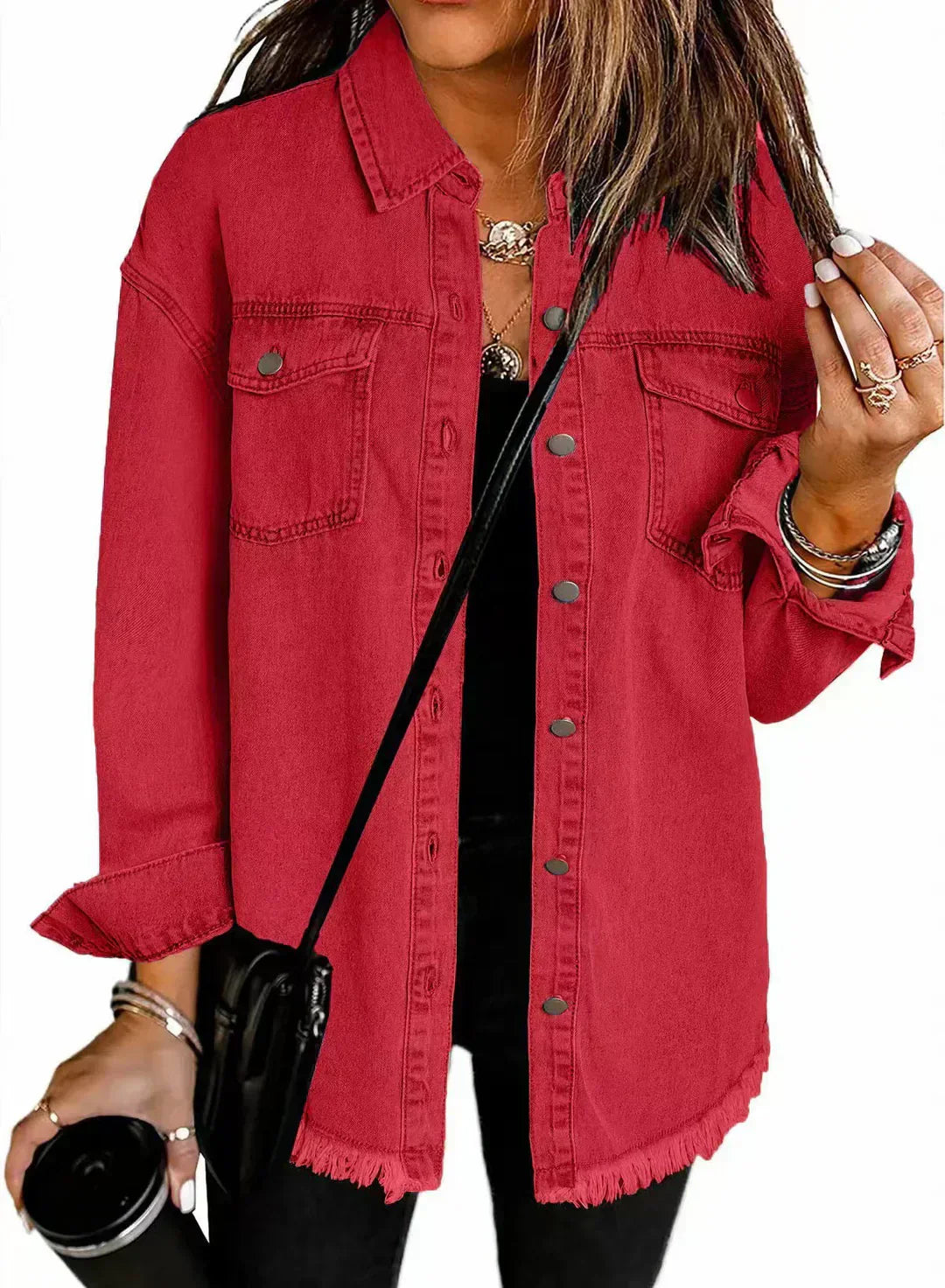 Karla | Tidløs Denim Skjortejakke
