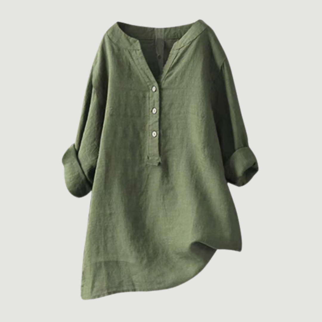 Freja | Let og komfortabel Bluse med knapper