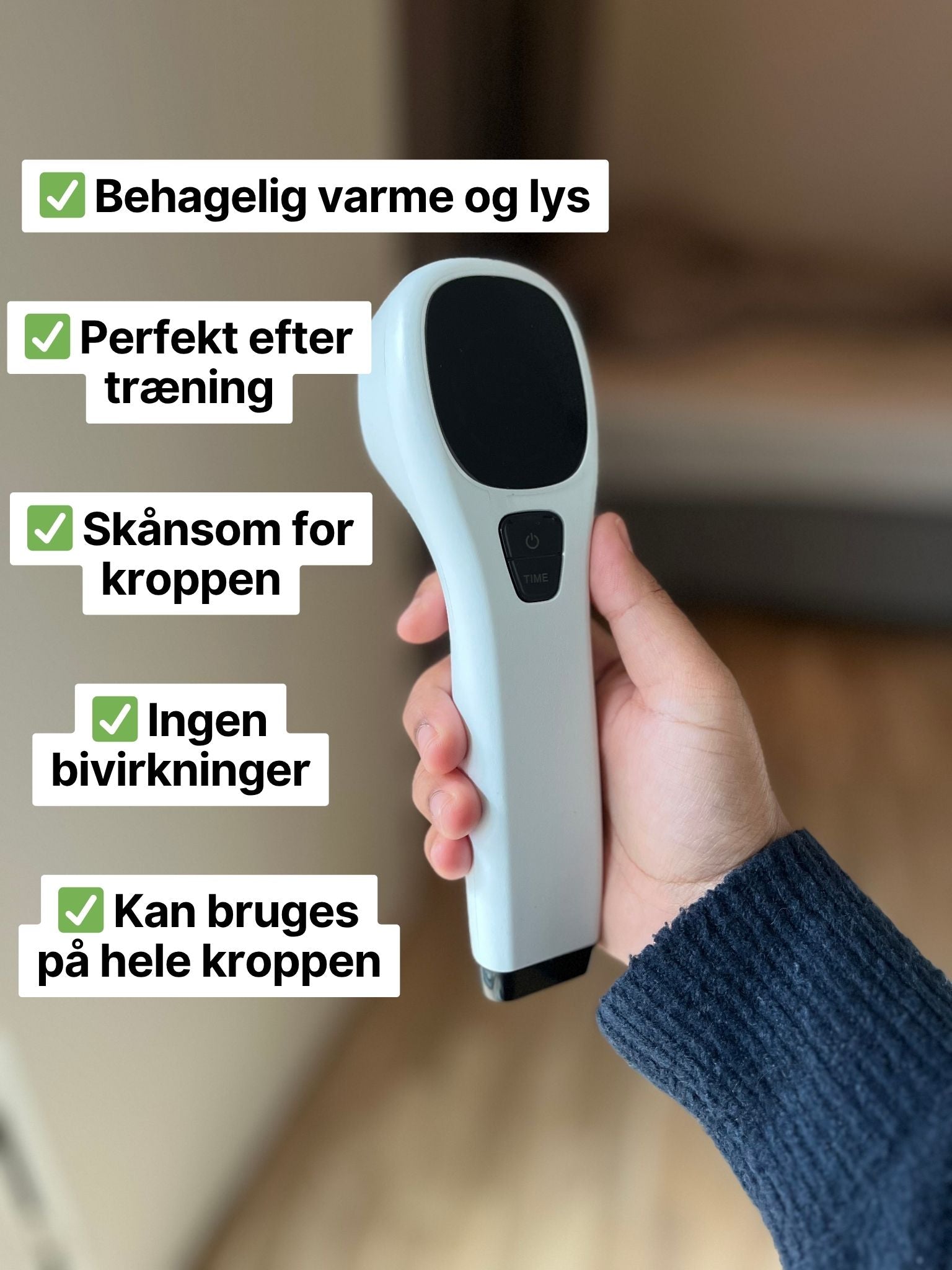 Varmeplejer Pro – Håndholdt lys- og varmeapparat til krop og led