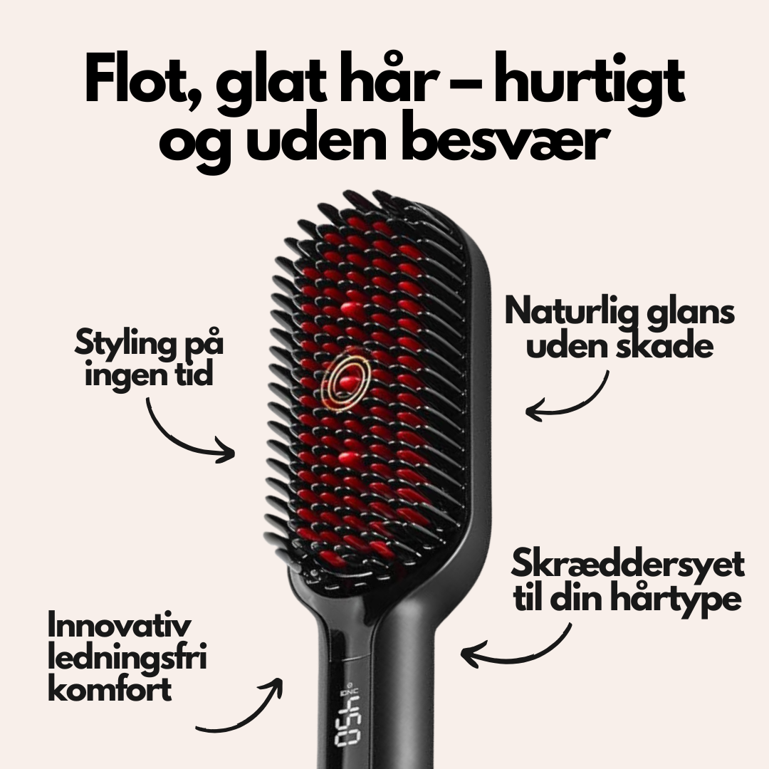 SmoothStyler Varme Glattebørste