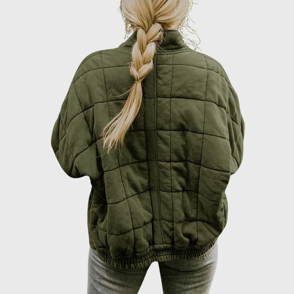 Josiane – Behagelig oversized quiltet jakke