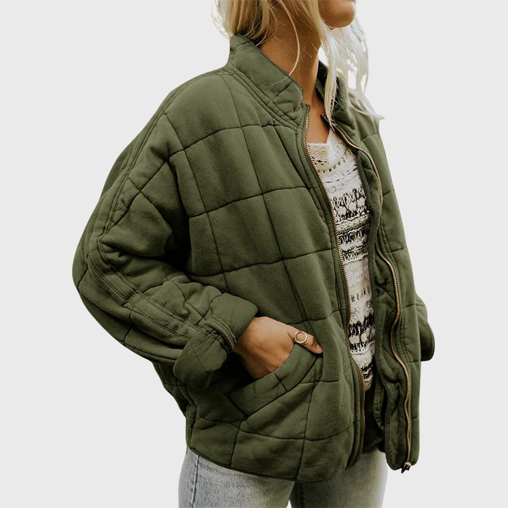 Josiane – Behagelig oversized quiltet jakke