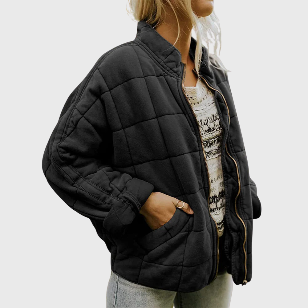 Josiane – Behagelig oversized quiltet jakke