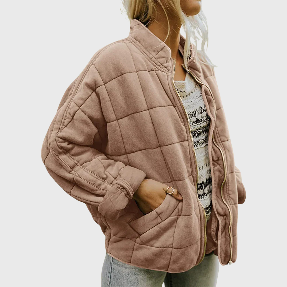 Josiane – Behagelig oversized quiltet jakke
