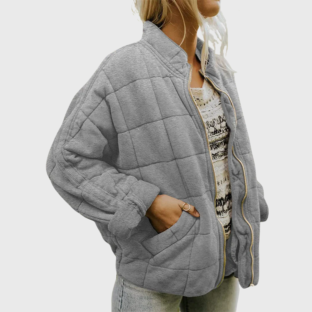 Josiane – Behagelig oversized quiltet jakke