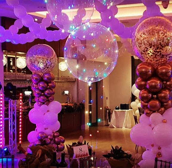 LED-balloner til festdekoration – 6 stk.