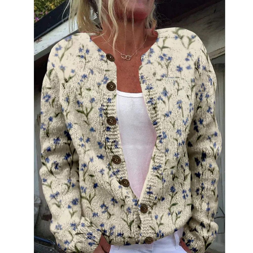Marie | Chic vest med print