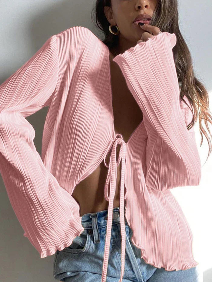 Mikaela | V-Hals Strik Top
