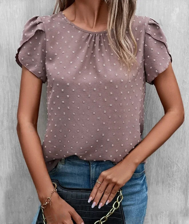 Eloisa | Elegant Bluse med Prikker