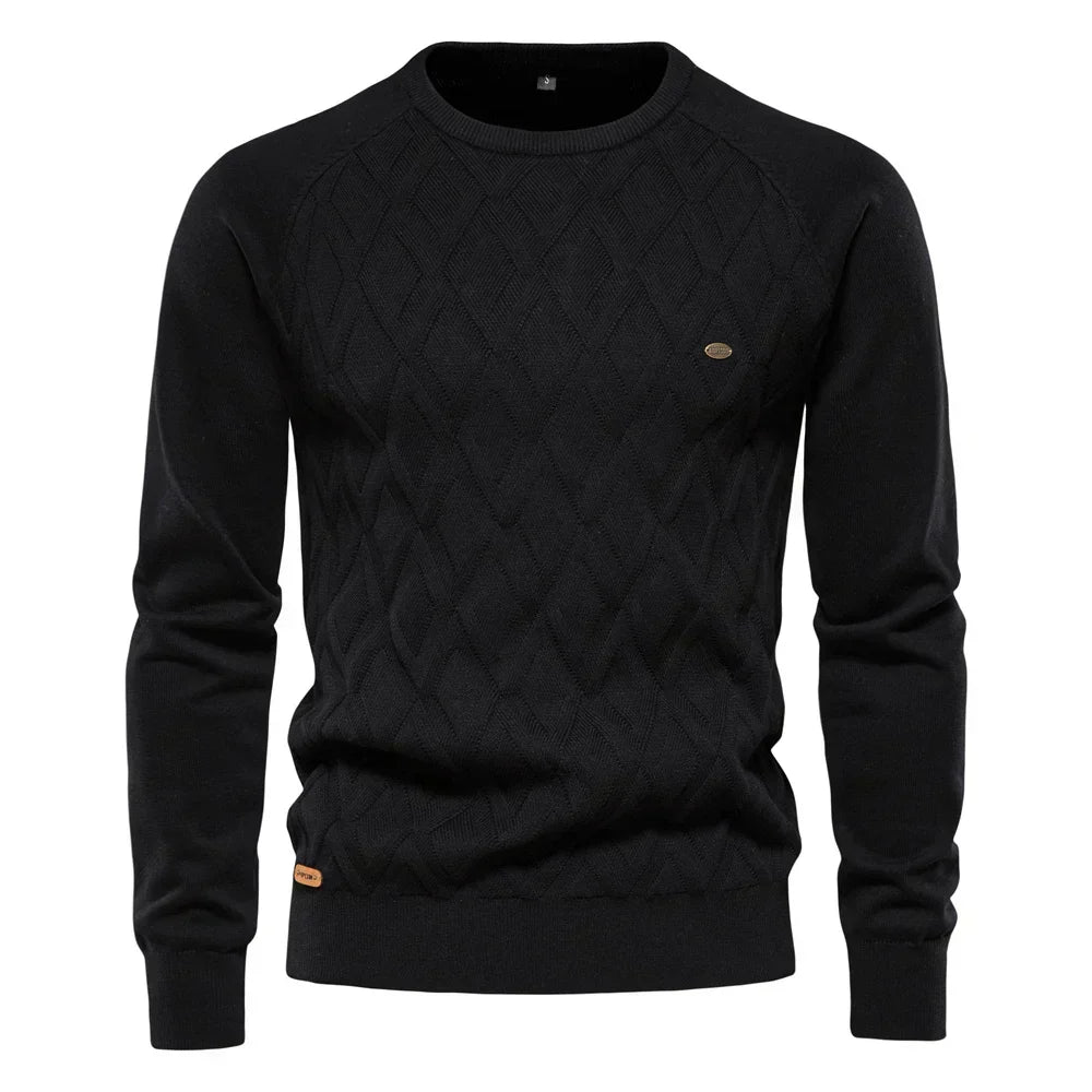 Theodor | Herre sweater med rhombus mønster