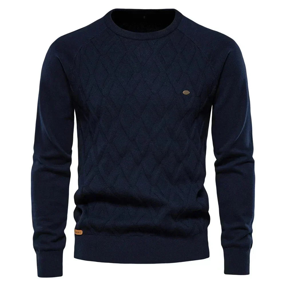 Theodor | Herre sweater med rhombus mønster