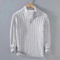 Marco | Sweater med halv lynlås