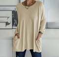Ava | Casual Oversized Tunic Top med lommer