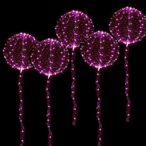 LED-balloner til festdekoration – 6 stk.