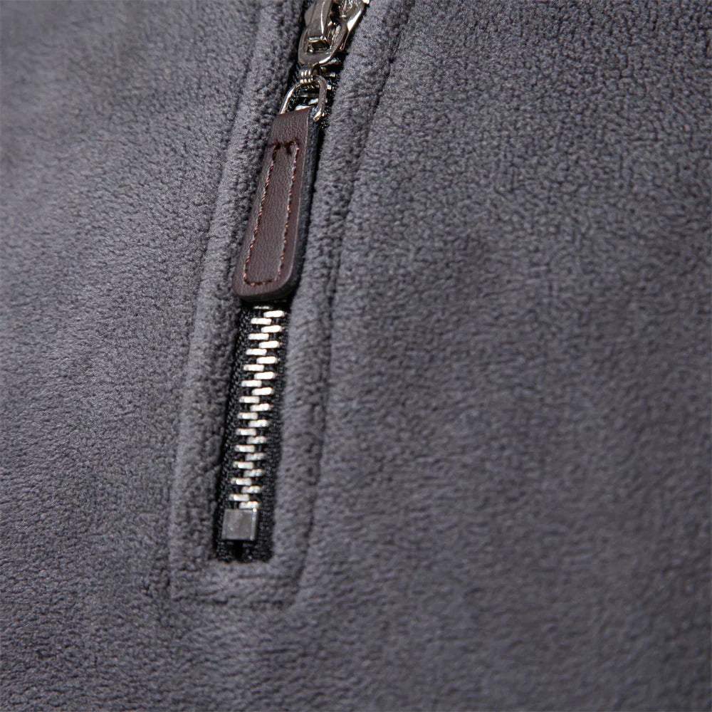 Henrik | Varm fleece krave sweatshirt
