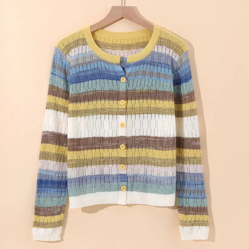 Myrna | Vintage inspireret stribet vest
