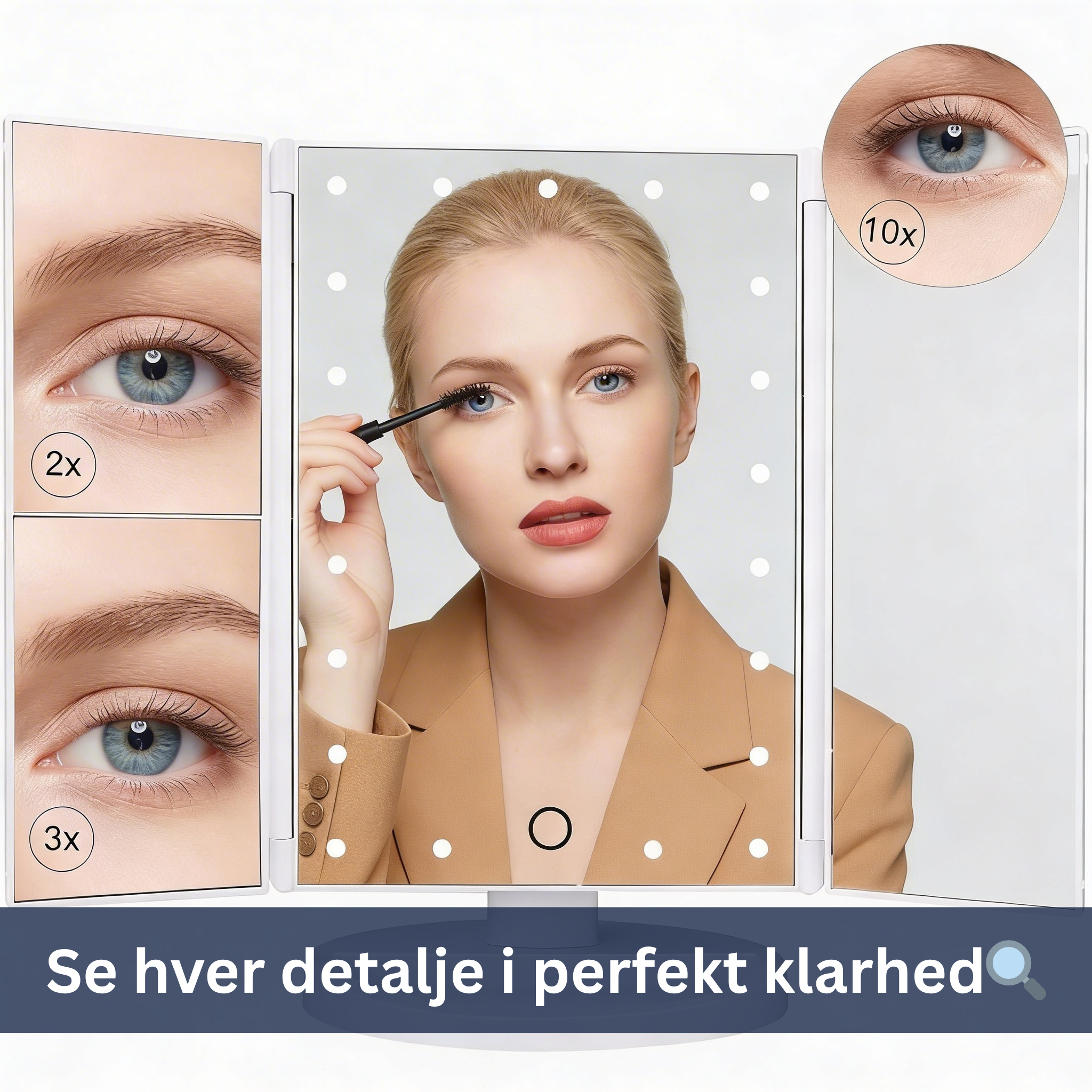 Belyst Makeupspejl – Slut med dårligt lys og halvt lavet makeup