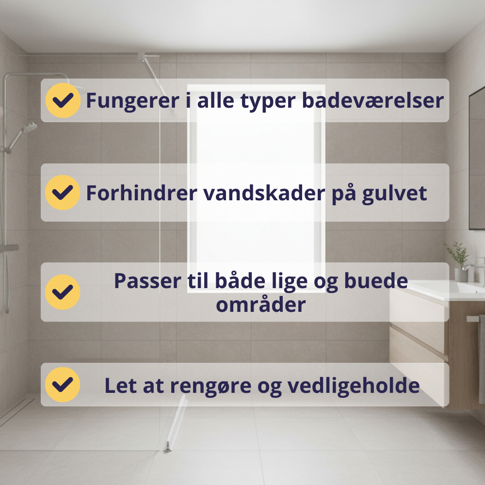 Vandstopper til badeværelse