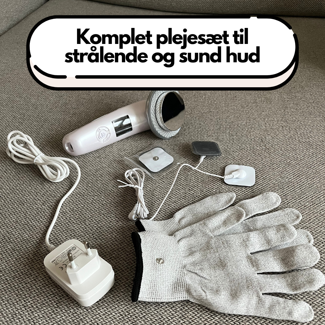 LumiTone 6-i-1 EMS Ansigtsmassageapparat med Rødlysterapi (Inkl. gratis handsker)
