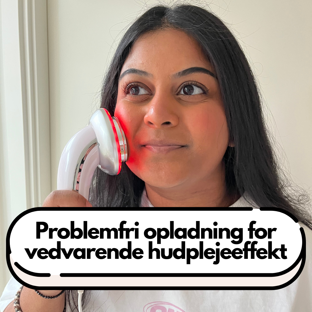 LumiTone 6-i-1 EMS Ansigtsmassageapparat med Rødlysterapi (Inkl. gratis handsker)