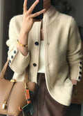Claire | Elegant Cardigan med kasjmirmix