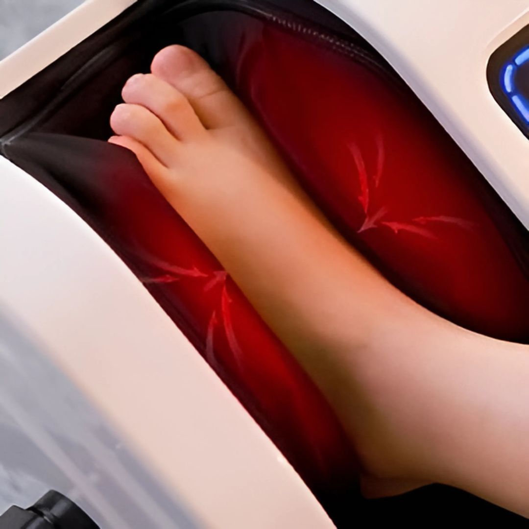 Fod- og lægmassageapparat med fjernbetjening (CONTENT)