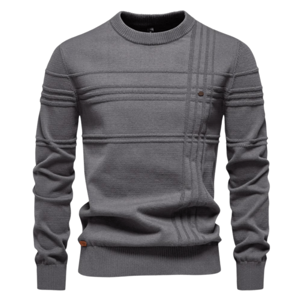 Burkhard | Stilfuld herrepullover med ternedesign