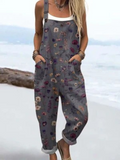 MEYER | Jumpsuit med vintage blomster og kunsttryk