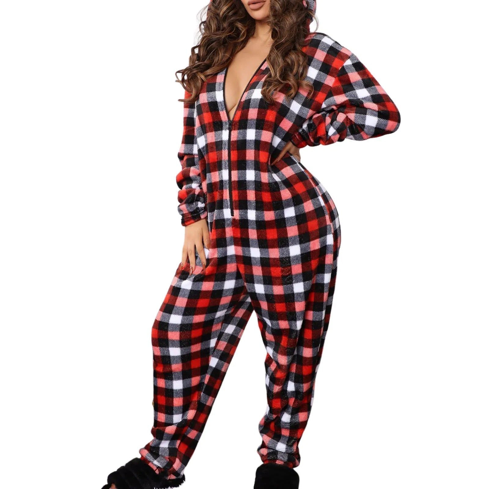 Kaja | Hyggeligt Fleece Loungewear med Stjerneprint