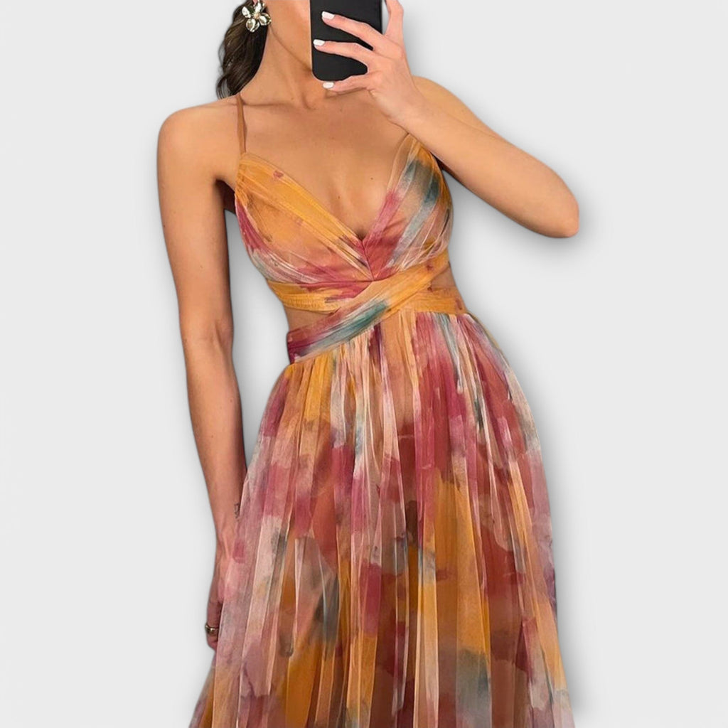 ANNAI MESH MAXIKJOL | Elegant og figurskabende pasform