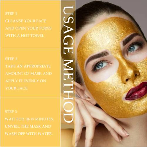 24K guld peel-off maske mod hudorme
