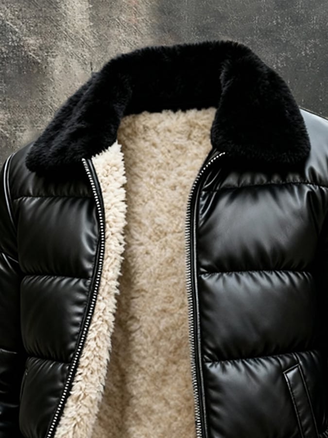 VICTOR VINTAGE | Varm polstret vest med vintage-look
