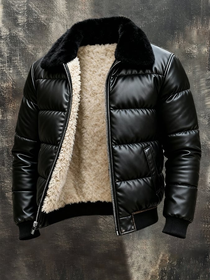 VICTOR VINTAGE | Varm polstret vest med vintage-look