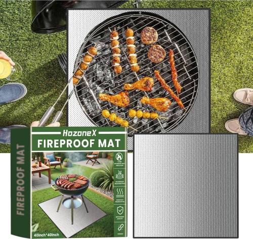 Brandsikker grillmåtte