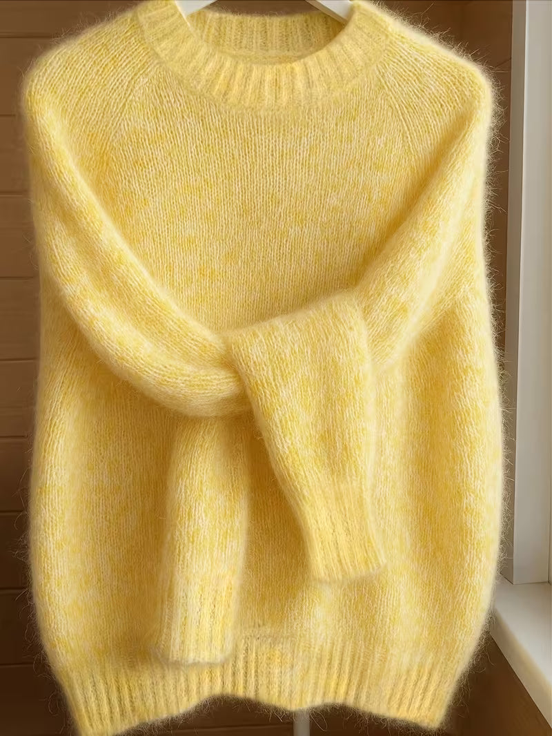 Elise | Elegant Forårssweater i Blød Mohair-Blend