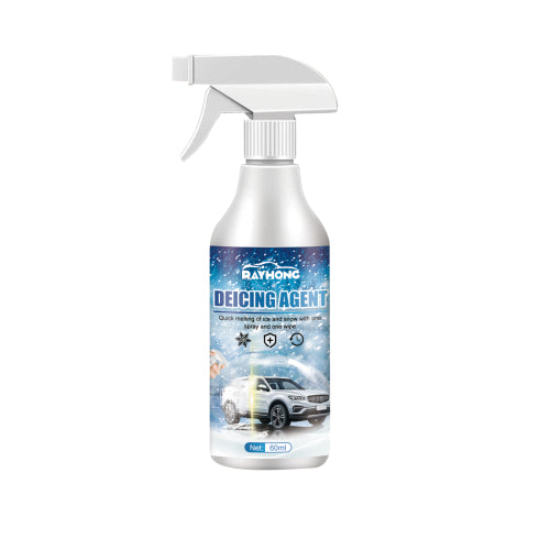 Hurtig snesmelte-spray til bilruder