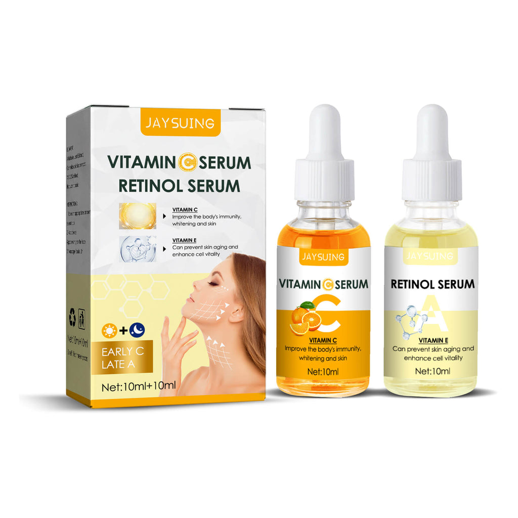 C-vitamin og retinol serumduo til dag og nat