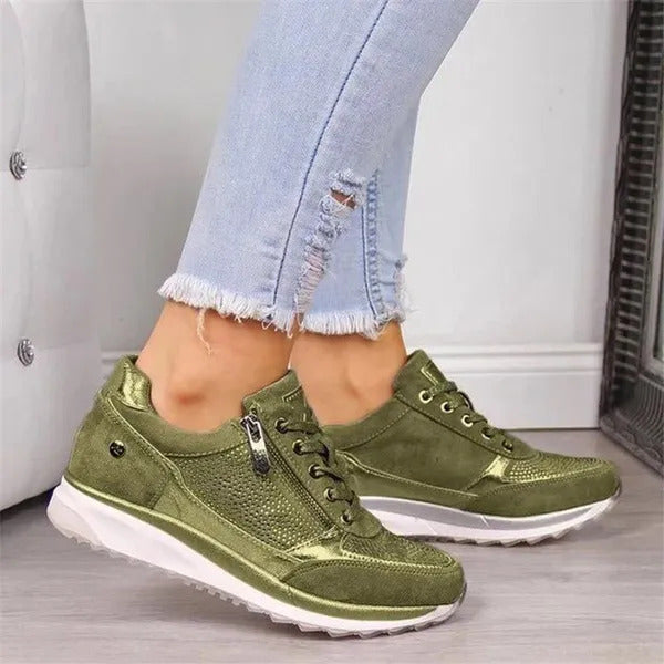 Mette | Ortopædiske Sneakers med lynlås