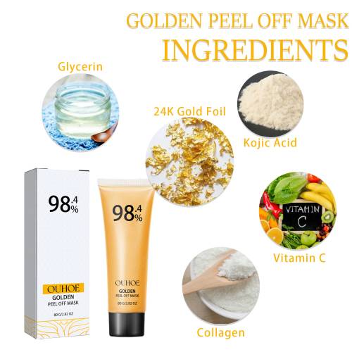 24K guld peel-off maske mod hudorme