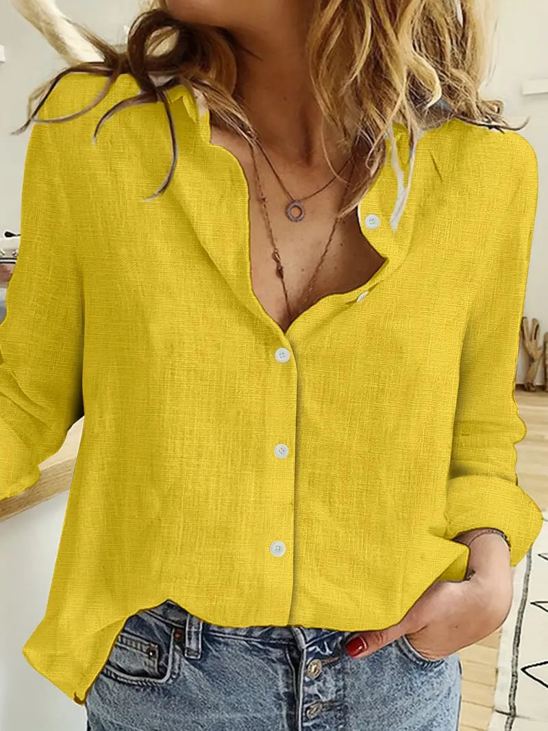 INGRID LINNEBLUSE | Let og stilfuld