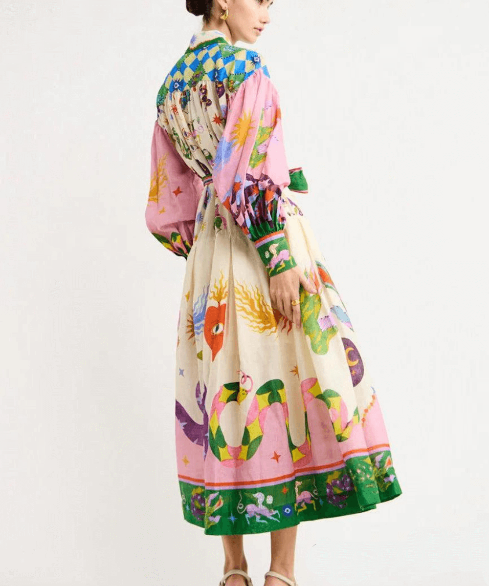 Dorthe - Elegant Italiensk Maxi Kjole