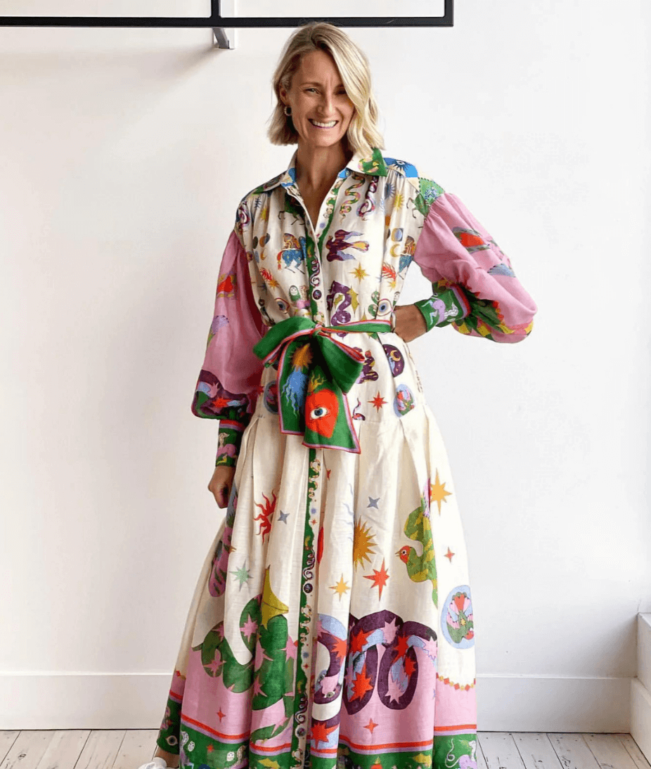 Dorthe - Elegant Italiensk Maxi Kjole