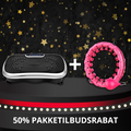 Vibrationstræner + Justerbar hulahopring med vægt (PAKKETILBUD)