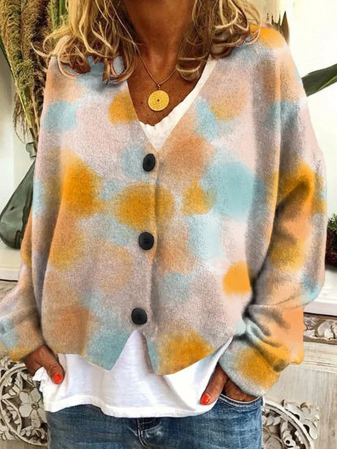 Petal – Blomstret cardigan med broderi