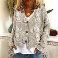Petal – Blomstret cardigan med broderi