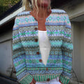 Lotte – Let cardigan med legende print