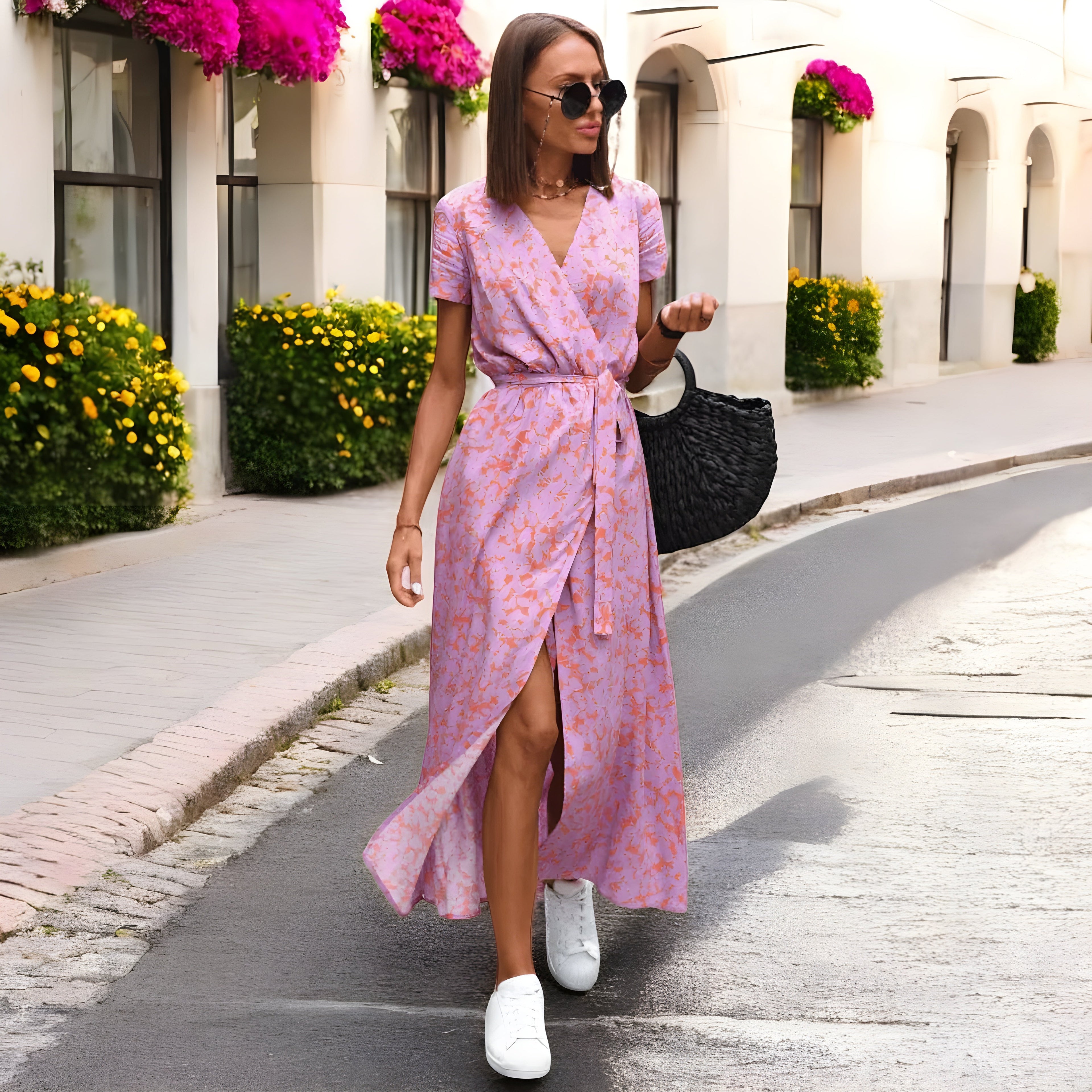 Lovise | Elegant Blomsterkjole