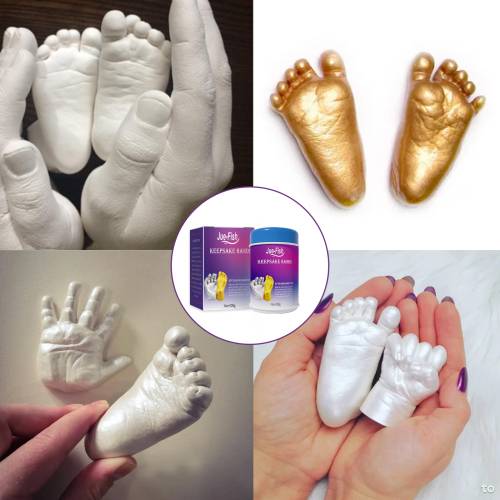 Baby 3D hånd- og fodaftryks-sæt
